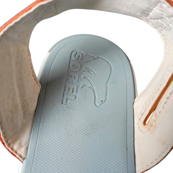 Sorel Womens Explorer Blitz Stride Coral Orange Ankle Strap 8.5 Active Sandal T1 - Picture 6 of 9